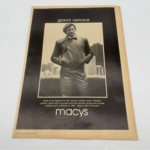 Vintage Gianni Versace mens fashion ad